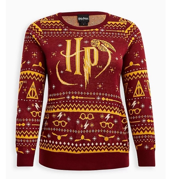 torrid Sweaters - TORRID NWT HARRY POTTER PULLOVER SWEATER - KNIT JACQUARD FAIR ISLE PRINT